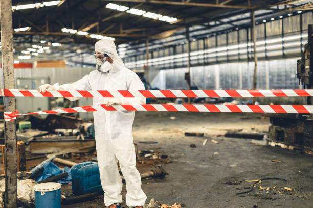 Professional Infectious Disease Decontamination technician working in Breckenridge, MI